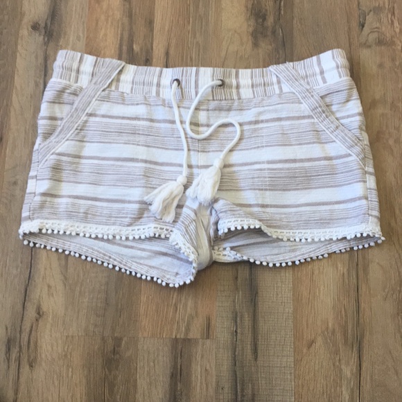 Rewind Pants - cotton stripe shorts size M